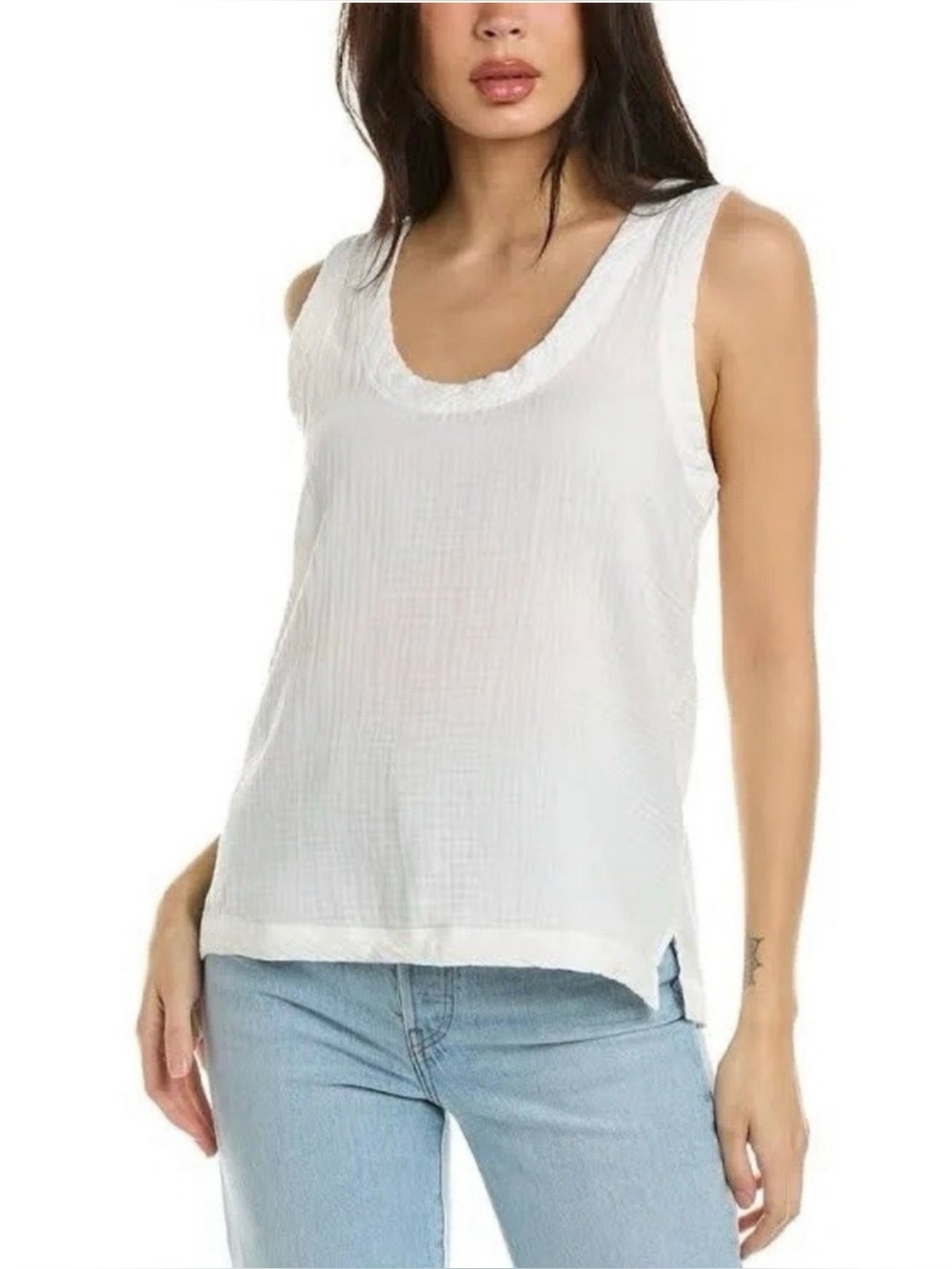 Faherty organic cotton scoop neck tank - L